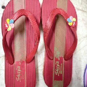 Women Slipper Red Color Size 5