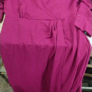 Fig Women Dark Pink Colour Dresses Size L