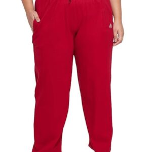 Women Red Colour Casual Elastic Pyjama Size 30