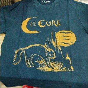 Shein Men Dark Green Printed Colour T Shirt Size S