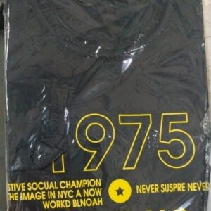 Men Black Printed Colour Casual T Shirt Size L