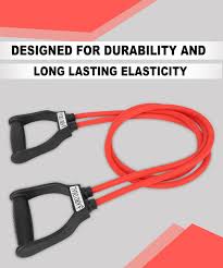 Ajro Deal Double Toning Exercise Stretching Band Red Black Colour