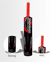 Shopeleven Heavy Duty Black Plastic Cricket Bat