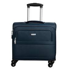 Optima Overnighter Small Cabin Luggage Trolley Luggage 35 Liters Blue Colour Without Ean No