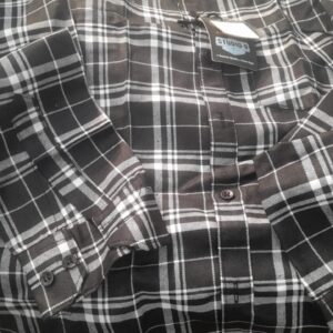 Studio 9 Mens Check Shirt Black Size M