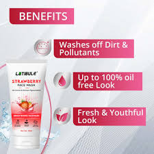 Latibule Strawberry Facewash For Skin Brightening 50 Ml