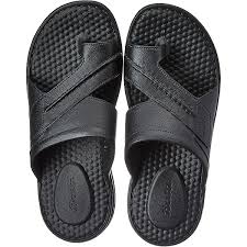 Men Flip Flops Colour Black Size 10