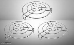 Stainless Steel Round Trivet 17Cm Stand Hot Pots Pans Cookware Durable Metal Cooking Stand Pack Of 6