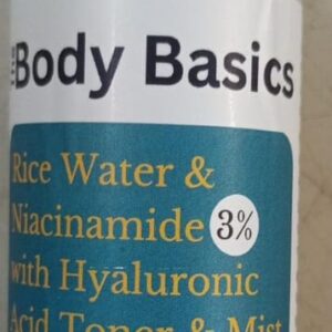 Body Basics Rice Water Niacinamide Hyaluronic Acid Toner Mist 100 Ml