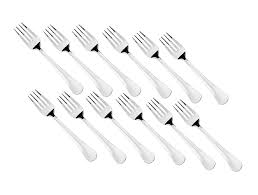 Fork Spoon FruitsNoodles Spoons Pack Of 12 Stainless Steel Table Salad Spoon Set
