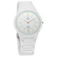 Titan Edge Ceramic Quartz In Arctic White Dial Watch For Men Model No Nt1696Qc04