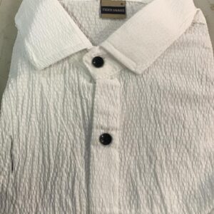 Half Sleeve Shirt For Men Color White Size S