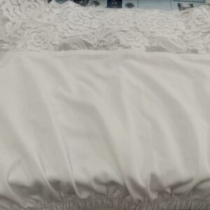 White Net Lace Blouse For Women Blue For Women Size M