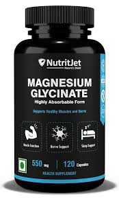 Nutritjet Magnesium Glycinate 120 Capsules