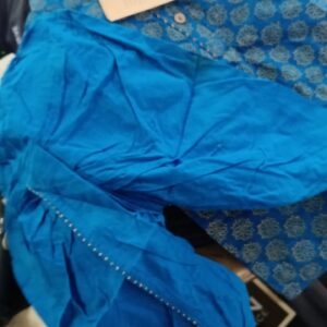 Fabindia Infant Dark Blue Printed Boy Kurta Set Size M