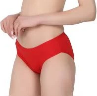 Women Red Color Panty Size M