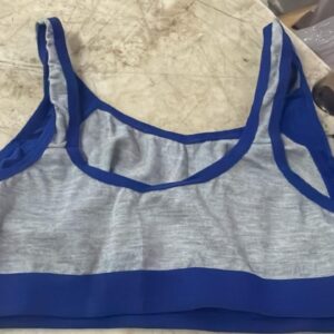 Women Blue And Black Color Sports Bra Size 30