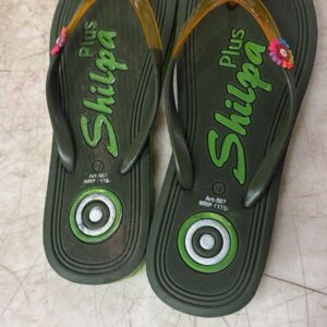 Women Olive Green Slipper Size 7