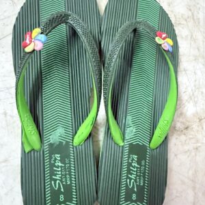 Women Slipper Green Color Size 8
