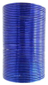 The Golden Cascade Navy Blue Glossy Plain Bangles