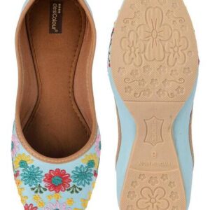 Women Embroidered Slip On Jutti Size 39