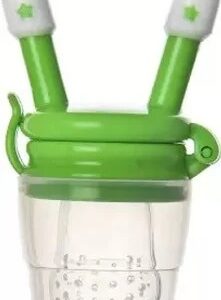 Baby Fruit Feeder Soother Silicone Food Nibbler Green