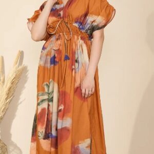 Gaima Nirvana Dress In Mystic Lagoon Print Size Xxl