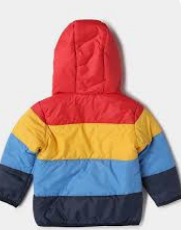 Padded Zip Front Puffer Jacket 12 To 18 Month Color Multi