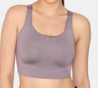 High Impact Quick Dry Sports Bra Purple Dove Size 38