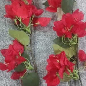 Decor Artificial Bougainvillea Sticks 2 Pcs Red