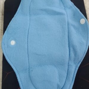 Soft And Absorbent Reusable Cloth Period Pads Heavy Flow Color Sky Blue