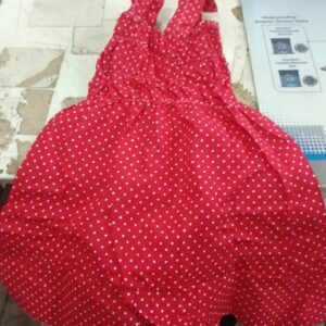 Agile Classy Girls Frock Color Red Size 0 To 3 Month