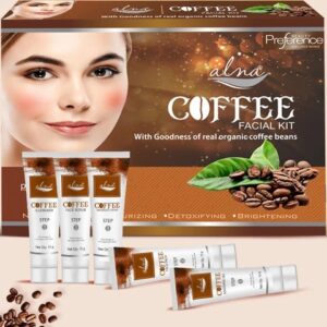 Alna Coffee Facial Kit 15Gm 4 Piece Pack