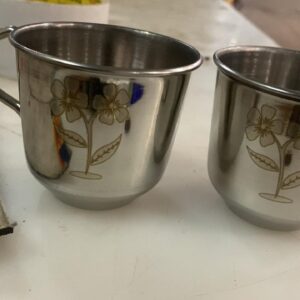 Stainless Steel Tea Coffee Cup Pack Of 2