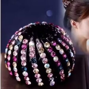 Women Bird Nest Hair Clips Holder Plastic Ponytail Holder