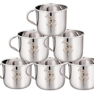 Stainless Steel Coffee Cup Pack Of 6