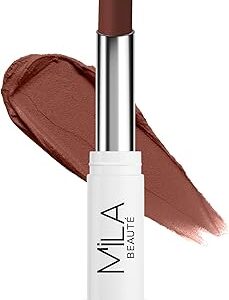 Mila Beaute 24 Hrs Locked In Lips Transfer Proof Lipstick Nude Brown 3Point2Gm