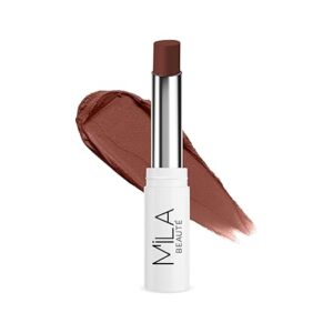 Mila Beaute 24 Hrs Locked In Lips Transfer Proof Lipstick Shade Nude Brown 3Point2 G