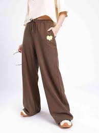 Women Track Pant Brown Color Size 26