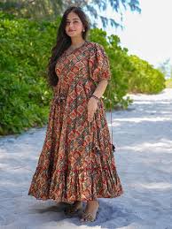 Women Un Chief Dress Set Multicolor