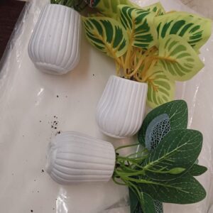 Homsy Decor Set Of 3 For Home Office Desk Tabledecoration And Gift Faux Bonsai Artificial Plant With Pot 1214 Cm Multicolor