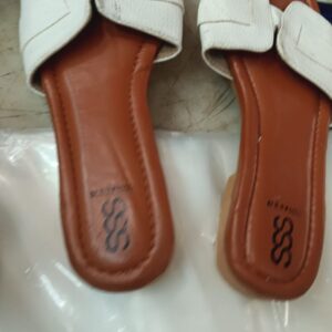 Luffy Luxe Slide Sandalspearl White Comfort Flatsbuckle Bliss Flatswhite Belted Flats Size 39