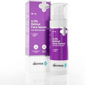 The Derma Co 0Point3 Percent Retinol Serum 30Ml For Youngerlooking Reduces Fine Lines Wrinkles