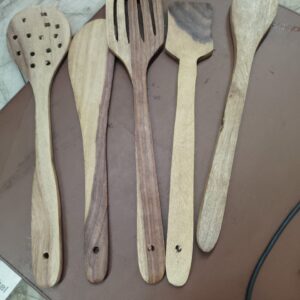 Wooden Spatula Spoon Pack Of 5
