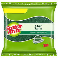 Scotch Brite Silver Sparks Scrub Pad Big 3 Unit
