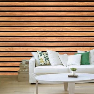 Wooden Wallpaper For Walls Vertical Wood Wall Stickers For Wall Decor 40 Cm X 228 Cm Brown
