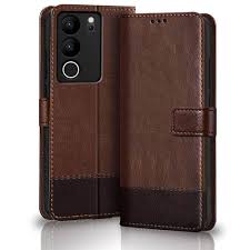Flip Case Cover For Vivo V29 Pro Colour Brown