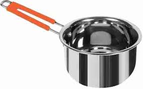 Allwin Heavy Gauge Stainless Steel Saucepan 0Point5 Liter Small Size With Heat Proof Handle Sauce Pan 15 Cm Diameter 0Point5 L Capacity