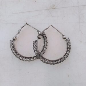 Silver Color Hoop Earring For Women