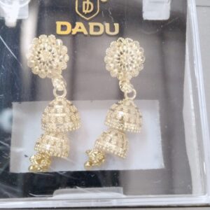 Ddj Dadu Golden Color Jhuki Earing For Women